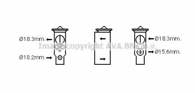 AVA QUALITY COOLING mt1247 -  Расширительный клапан, кондиционер